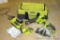 Ryobi tool kit. Includes sawzall, circle saw, flashlight, charger and one battery. Battery is 18V