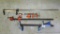 Woodworking clamps including 2 pipe clamps, longest is 39