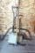 Squeegee, child's spade shovel is approx. 2-1/2' long, bow saw, pruning saw, flat shovel, more.