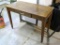 Wooden table with center drawer 42