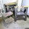 Metal 2 step stool; 4 plastic folding saw horses 27