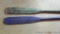 Painted wooden boat oars would look great on display. Each is approx. 6-1/2' long.