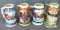 1993-1996 Budweiser Holiday Steins, largest is 7