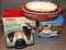 KitchenWorthy Manual Food Processor; Presto EverSharp electric knife sharpener; Set of 2 glass