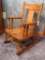 Antique homemade child's rocking chair 14