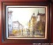 Signed cityscape painting is in great shape and measures approx. 23