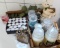 Assortment of jar candles and smaller candles; plus 24