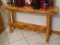 Rustic little bench is handy just about anywhere. Measures approx 3' x 10