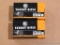 Two boxes of RWS target rifle .22LR cartridges.