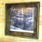 Barn wood framed print entitled 'The Crossing' by Trevor Eckhoff. Measures approx. 19