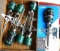 Orbit gear driven and other sprinkler heads. Seven total, one NIP.