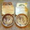Two Incolay collector's plates with certificates of original ownership. One titled 'She Walks in