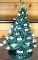 Vintage ceramic lighted Christmas tree stands 16