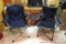 Two folding yard chairs, one with a bag. Both are in good condition.
