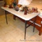 Resin 4' folding table is in good shape.