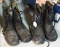 Two pair of Bristolite boots. One pair is marked on back US 10R, the other is marked QMC 10R.