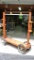 Mobile potting rack with hanging basket rod allows you to get your flowers going early by wheeling