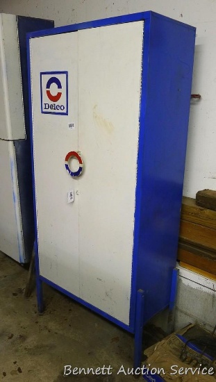 Delco metal cabinet 28" x 63" x 13-1/2".