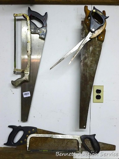 Carpenter's saws includes rip and cross-cut, longest is 30" hack saws and more.