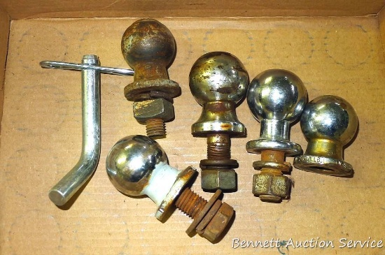 Trailer hitch balls includes 2", 1-7/8", and a hitch pin.