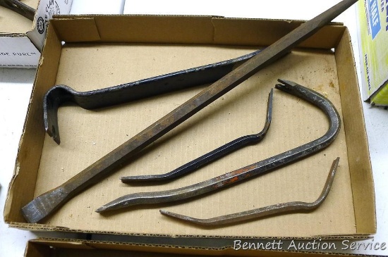 Metal pry bar; brake adjusting tools; crow bar. Longest is 20".