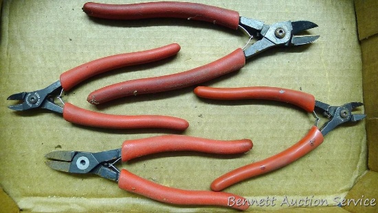 Side cutters, largest is 8".