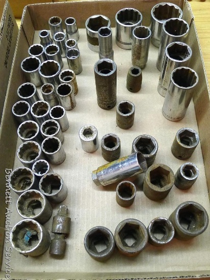 1/2" sockets including 6 pt., 12 pt. and impact.