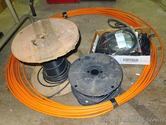TV antenna coax partial rolls; splitters; connections and more.