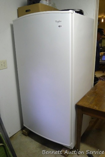 Whirlpool upright freezer 33" x 70" x 28". Working and in nice shape.