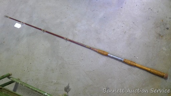 St. Croix fiberglass rod 61" long, eyelets look good.