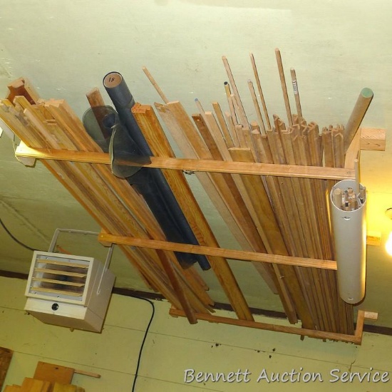 Dowels; Wooden trim pieces up to 8' long; screen and more.