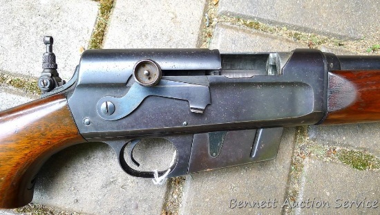 Remington Model 81 Woodsmaster rifle in .35 Remington. Made under Browning patents. Comes with a