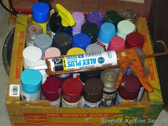 No shipping. Lots and lots of spray paint. All stored inside.