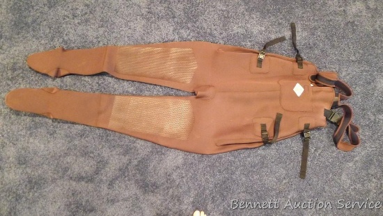 Red Ball neoprene chest waders, size large. Look good.