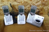Three AT&T cordless phones