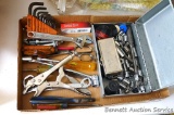 Locking pliers; adjustable and other wrenches; antique ice pick; hex wrenches; sockets; more.