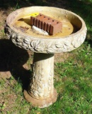 Cast bird bath is 27