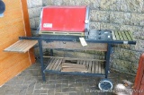 Weber gas grill with three burners. 24