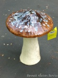 Pretty ceramic garden mushroom stands approx. 20
