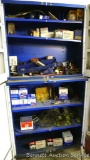Automotive parts including spark plugs, fuses, oil filters, part #85042 Car Quest NIP, light bulbs