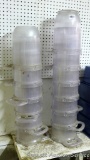 Twelve plastic wobble light domes 12