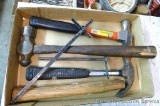 Fiberglass Tool Shop claw hammer; ball peen hammer 15-1/2