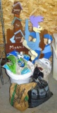 No shipping. Yard and garden items including Road Runner yard decoration, Dutch boys and girl