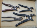 Craftsman professional robogrip pliers, largest is 10