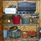 No shipping. Plant trays, pots, planters, hanging baskets, more.