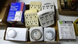 Multiple plug in outlets; timers; thermostats.