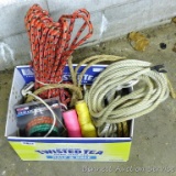 Assortment of rope, various lengths and sizes box is 15