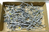 Assortment of peg board hooks.