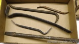 Metal pry bar; brake adjusting tools. Longest is 20