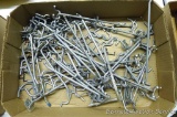 Assortment of peg board hooks.